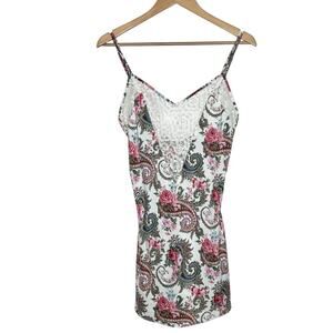 Victorias Secret Vintage Floral Camisole Slip Top Small Cottagecore Coquette